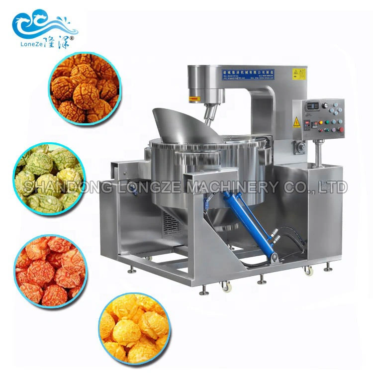 Industrial Automatic Flavored Popcorn Commercial Machine Electromagnetic Popcorn Machine LPG Popcorn Production Machinery