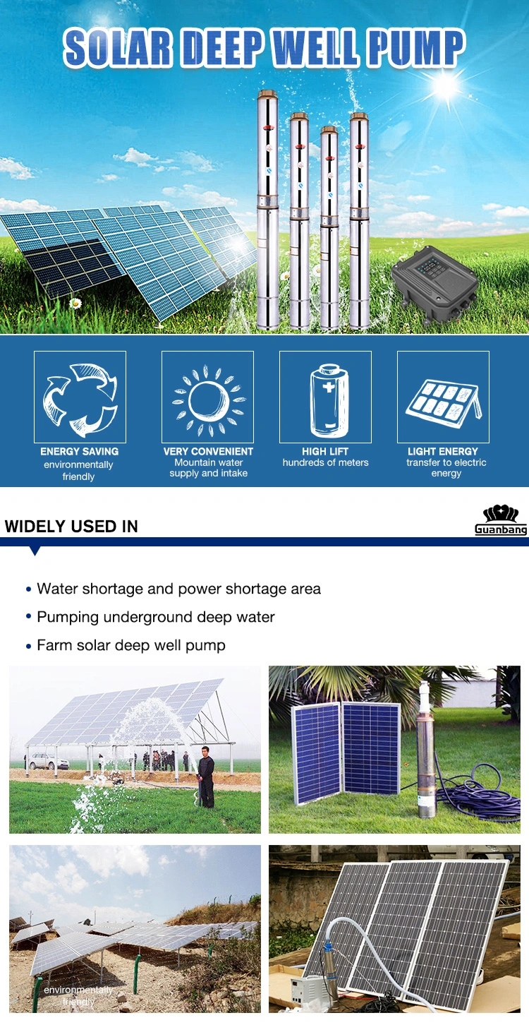 Submersible Pump Solar Deep Well Pump Clear Water Borehole Pumps