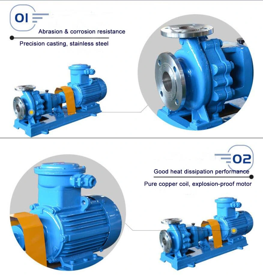 IH No Leakage Lifting Pressurized Chemical Centrifugal Pump