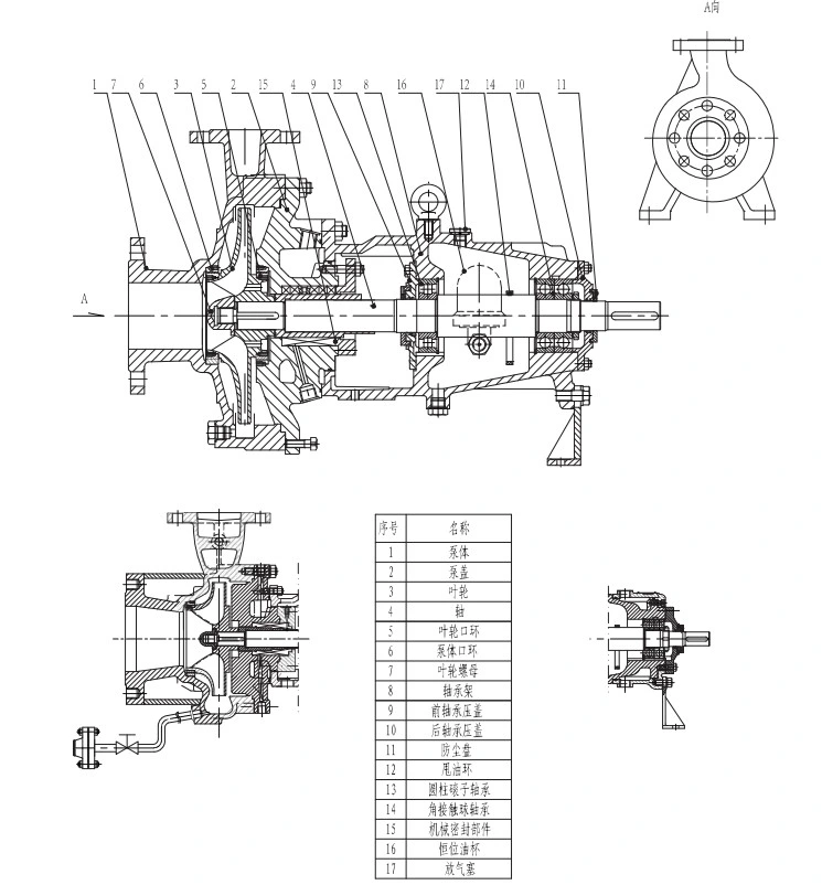 IH No Leakage Lifting Pressurized Chemical Centrifugal Pump