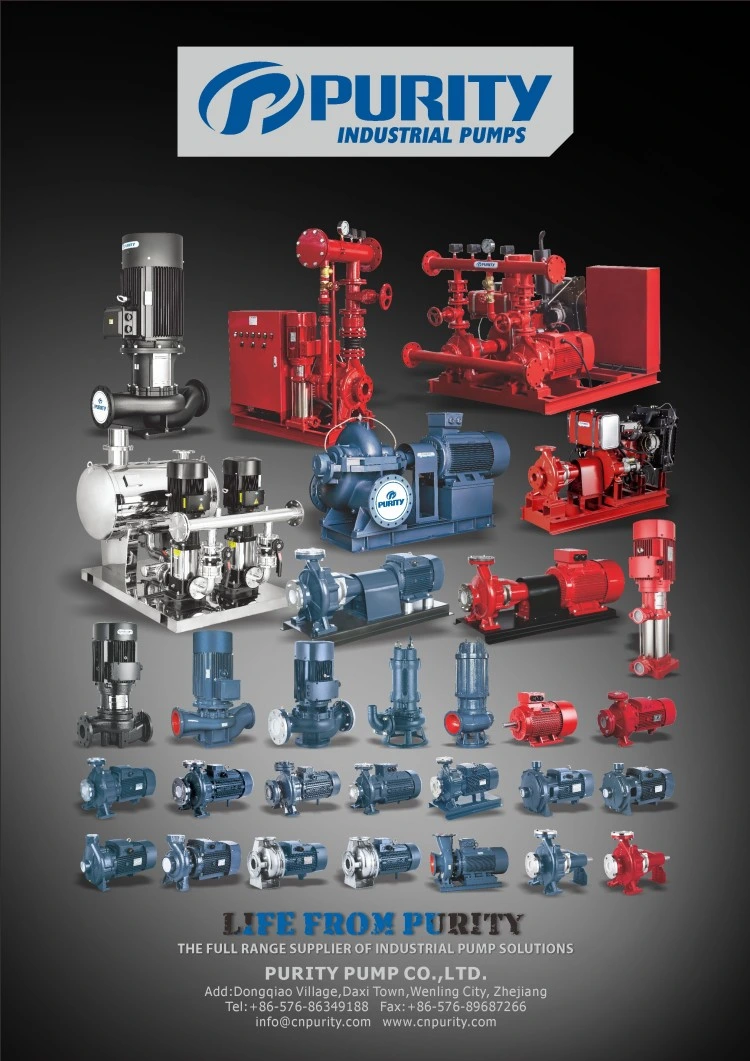 Purity Pump High Pressure Fire Fighting Fire Pump Centrifugal Pump