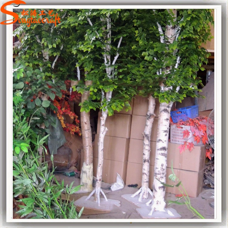 Artificial Decorative Silver Birch Tree Landscaping Indoor Tree Plants