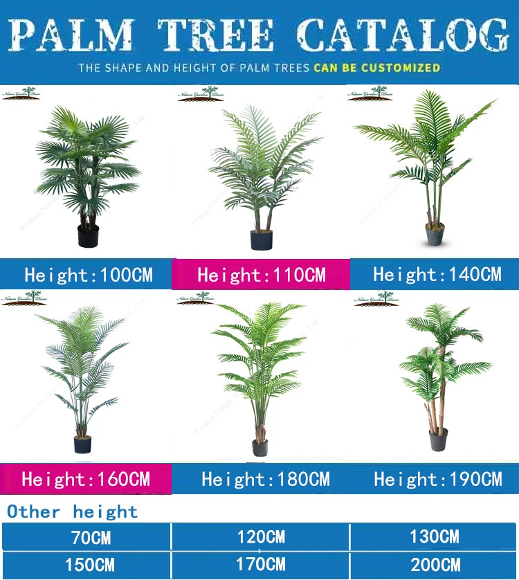 Decorative Outside Garden, Hotel Palm Plants Artificial Indoor Tree