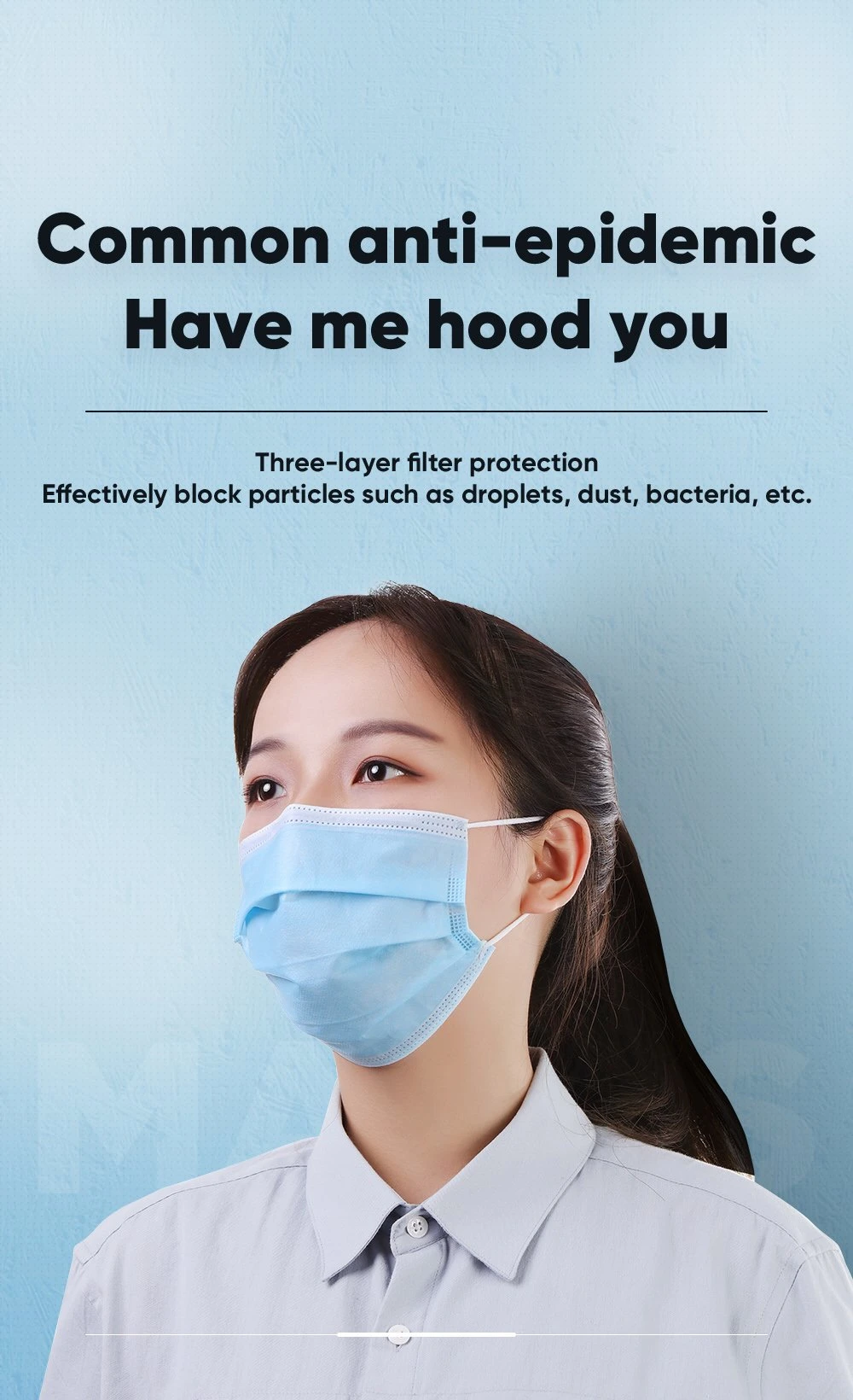 Factory Wholesale Air Purifying Respirator 3 Ply Masks Dust Disposable Face Mask