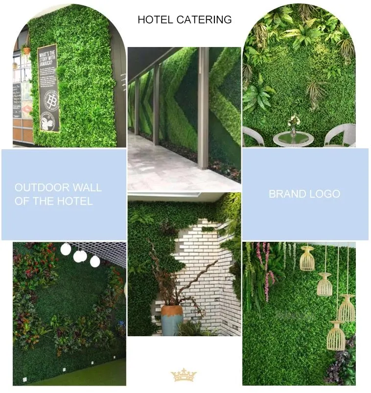 Home Garden Decorative DIY Wall Hanging Synthetic Grass Fence Foliage Green Wall Artificial Plants for Wall Decoration