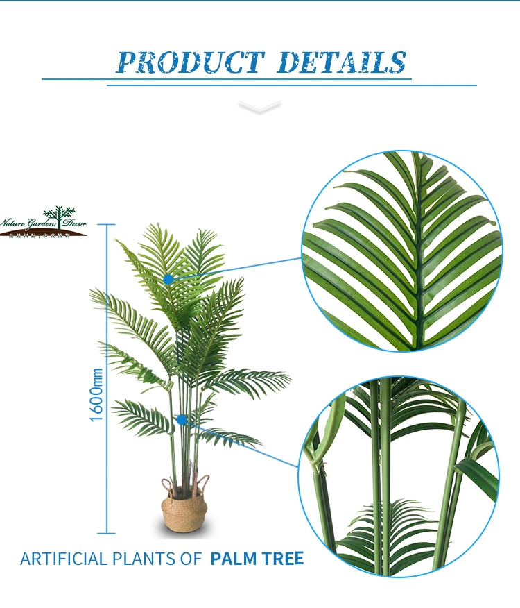 Decorative Outside Garden, Hotel Palm Plants Artificial Indoor Tree