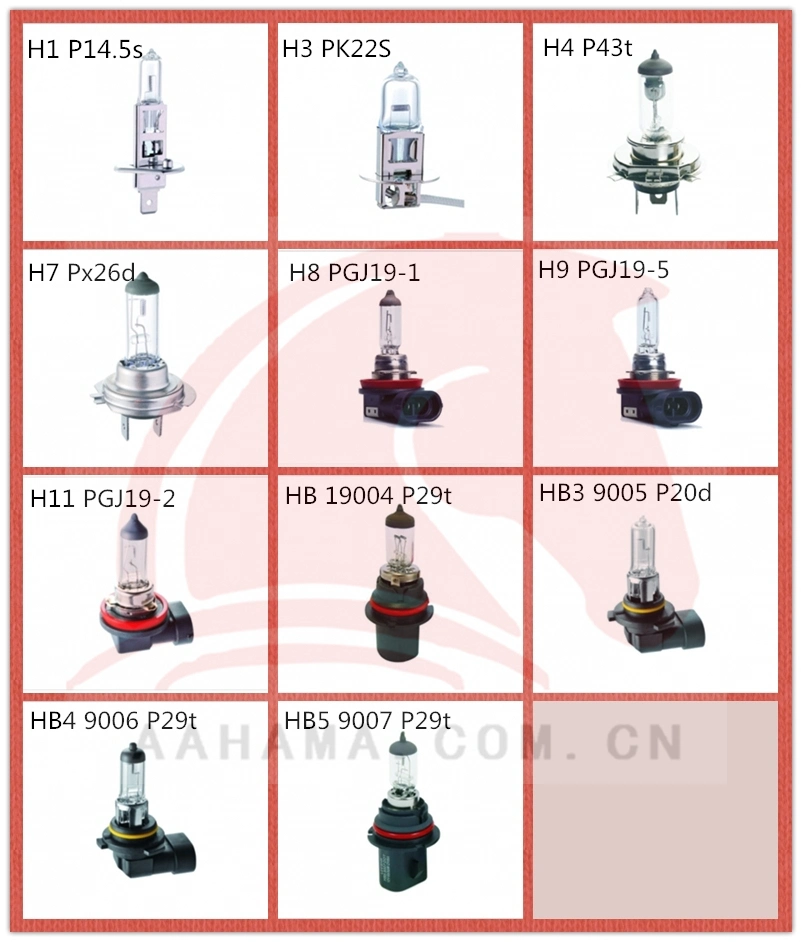 Halogen Car Light Headlight Low-High Beam Light H7 Px26D 24V 70W 1750lm