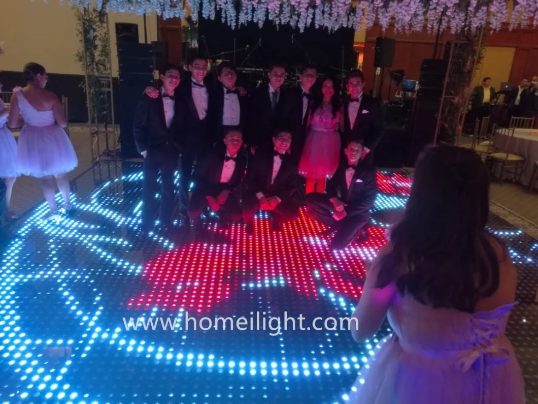 Tempered Glass LED Screen Floor P12.5mm Video Dance Floor