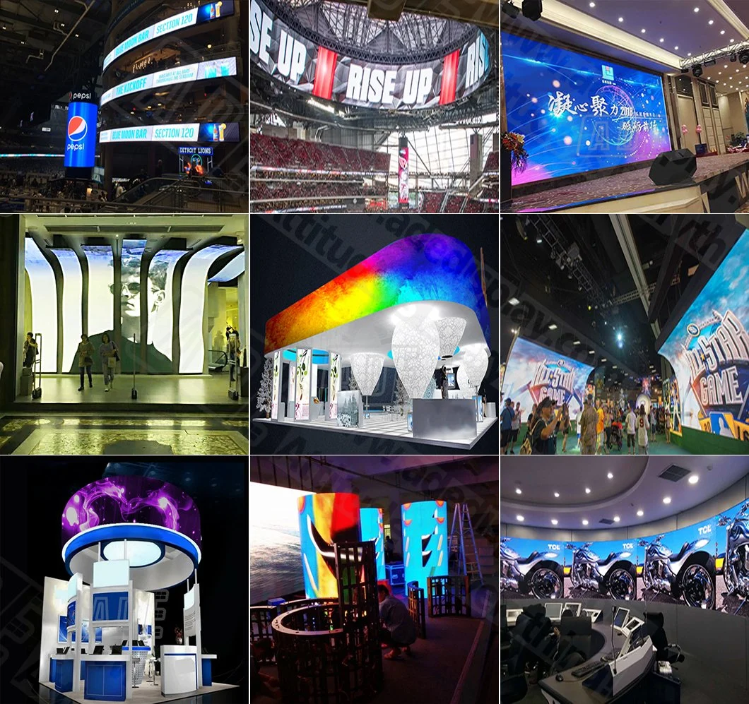 High Quality Curved Flexible LED Screen Store Display Indoor LED Giant Screen