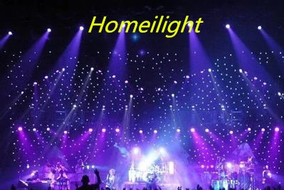 4*6m LED Lighted Stage Backdrop Curtain White LED Star Curtain