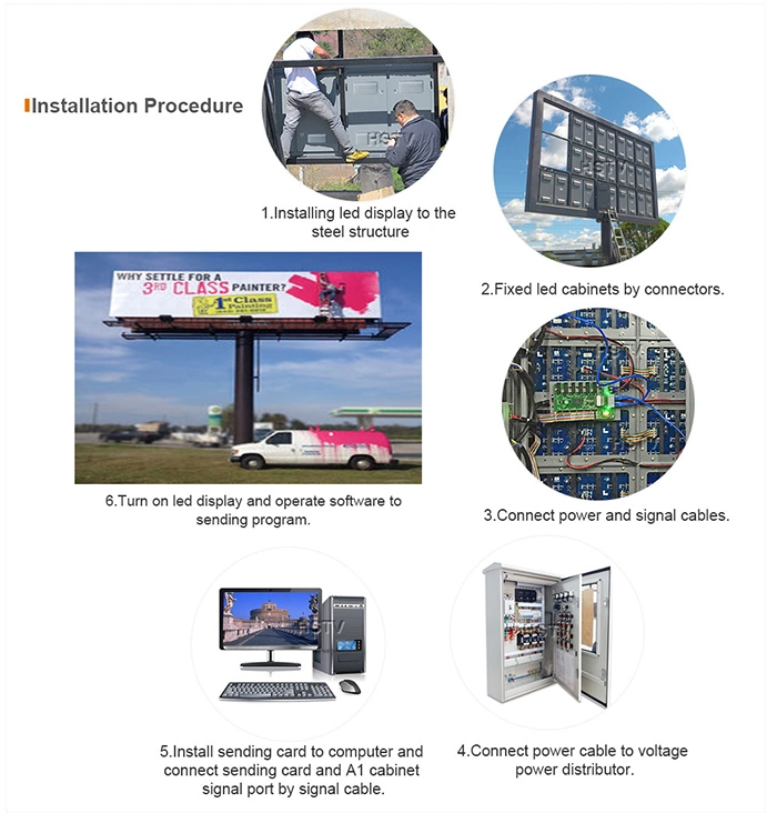 High Definition P10 Outdoor LED Video Screen Advertising Display Digital Billboards