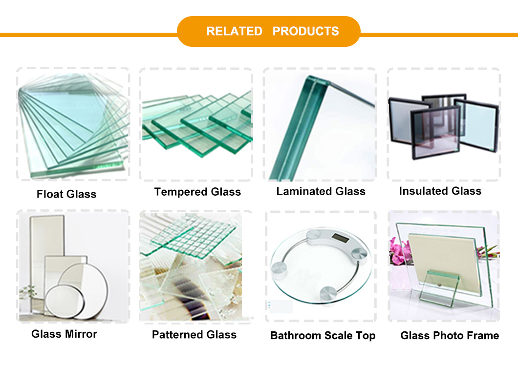 Clear Bent Curved Tempered Glass for Shower Wall Panels