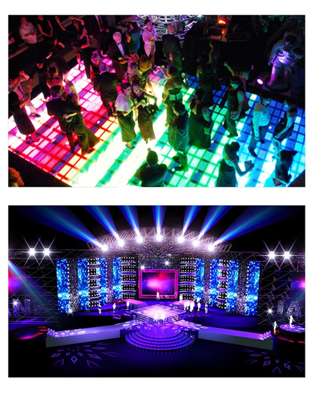 IP65 500X500mm Cabinet Interactive System P5.2 Pixel Dance Floor LED Screen