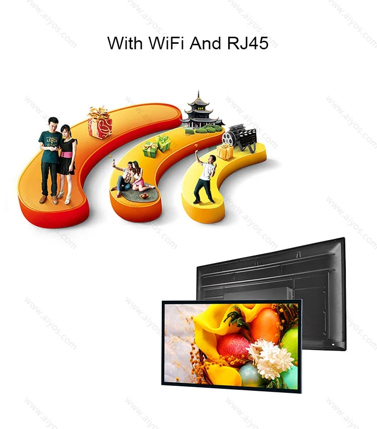 Wall-Mounted Advertising Player Real Estate Advertising Screen Display LED HD Monitor