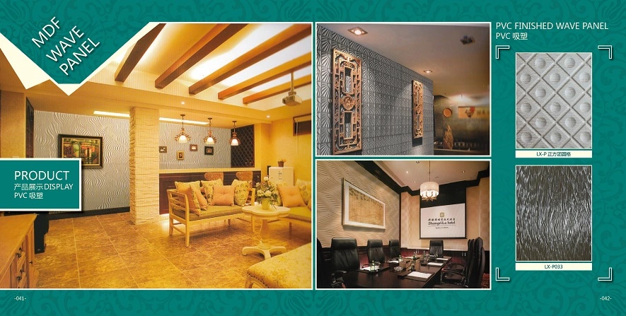 3D Texture Interior Wall Panels MDF 3D Wall Panels