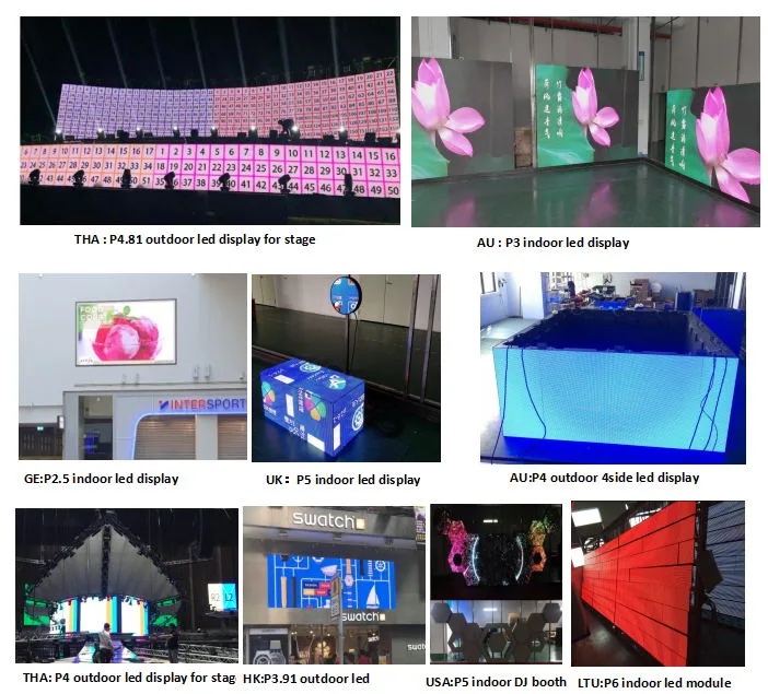 P4.81mm Pixel Stage Rental Curved LED Video Wall Display Screen with Meanwell Power Supply