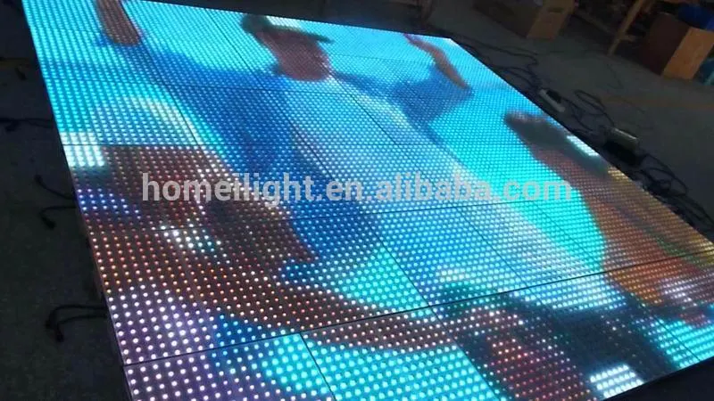 Tempered Glass LED Screen Floor P12.5mm Video Dance Floor