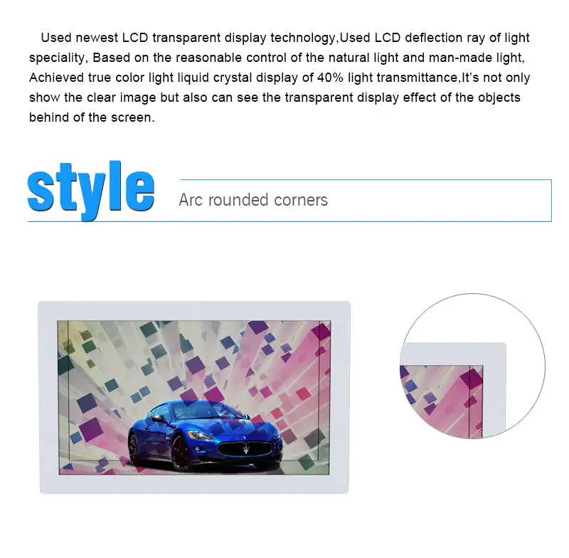 Good Quality Transparent LCD Panel/ Transparent LCD Touch Screen/Transparent Display