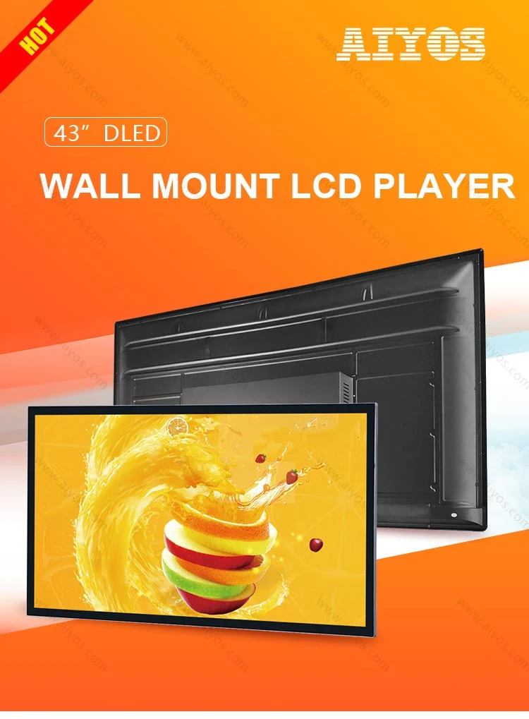 Wall-Mounted Advertising Player Real Estate Advertising Screen Display LED HD Monitor