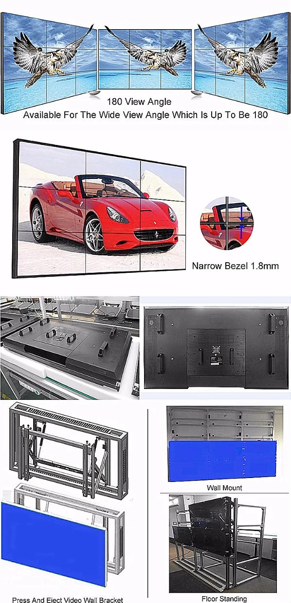 New Wall Mounting Video Wall Manufacturers Wholesale 46 Inch Smart LCD TV Display LCD Video Wall Screen Digital Signage Display