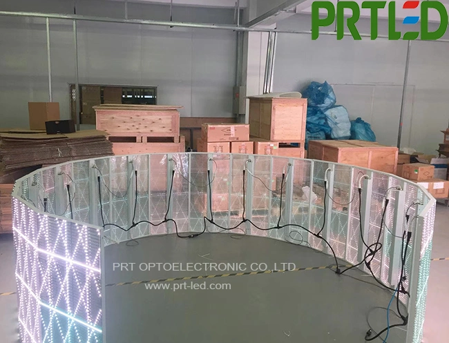 SMD1921 P 3.9 Transparent LED Glass Screen with 500 * 1000 mm Panel