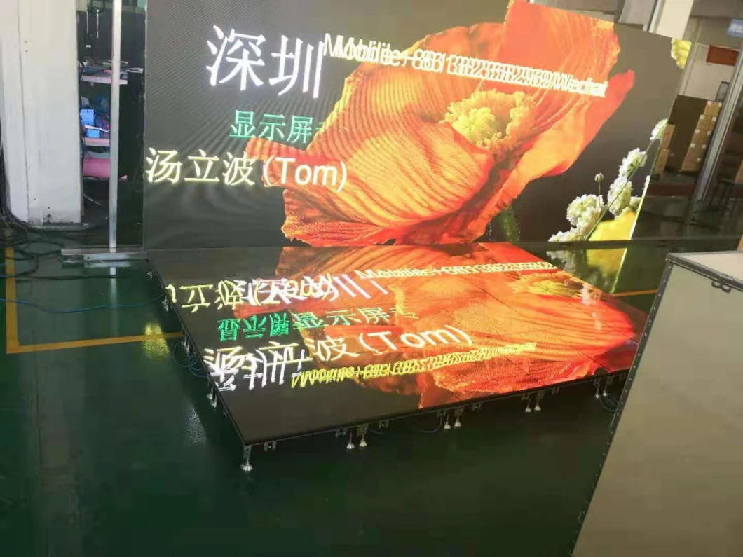 P3.91mm Stage Interactive Dance LED Floor Screen, Full Colour LED Display Project