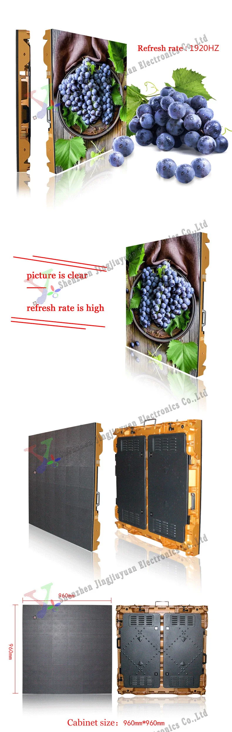 HD Indoor LED Screen Stage Advertisement Background Display