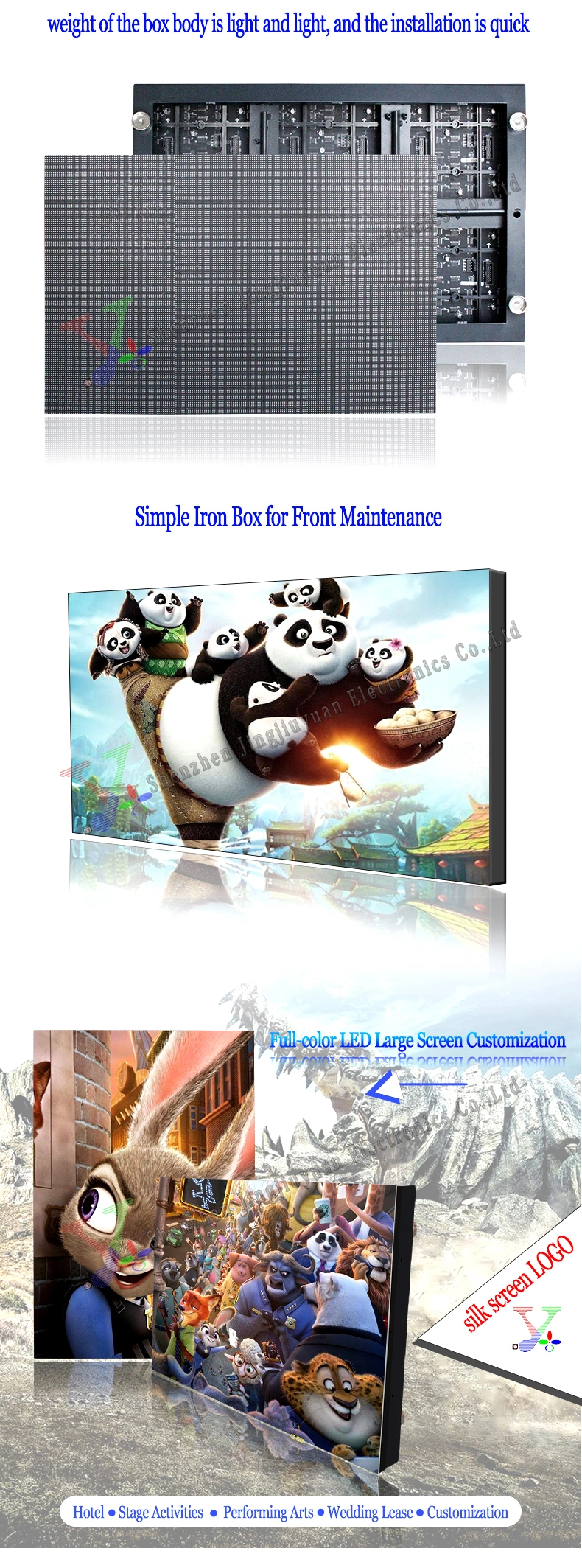 Customized HD Screen Full Color P2.5 LED Video Wall/LED Screen Indoor/LED Display