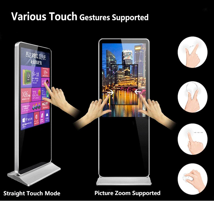 Indoor Vertical Electronic Notice Display Boards Indoor Vertical Digital Signage Display