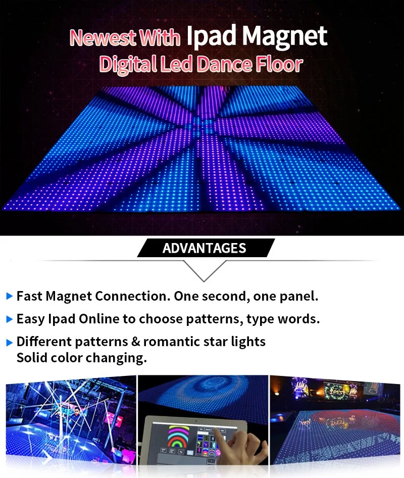 Outdoor Laminate LED Video Wedding Event Dance Floor DJ Lights Display Hire USA