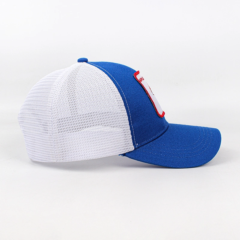 High Quality 6 Panels Cotton Trucker Hat Embroidery Mesh Hat Curved Brim Hat Mesh Cap