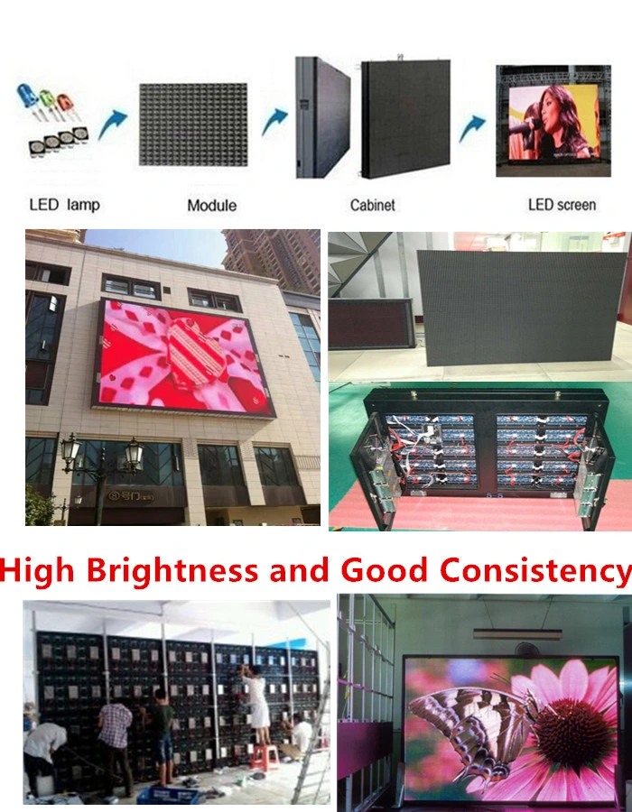 Outdoor Wall Mount LED Sign P4/P5/P6/P8/P10 SMD Screen Advertising Display