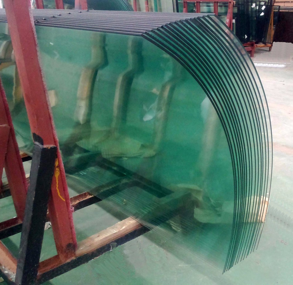 Clear Bent Curved Tempered Glass for Shower Wall Panels