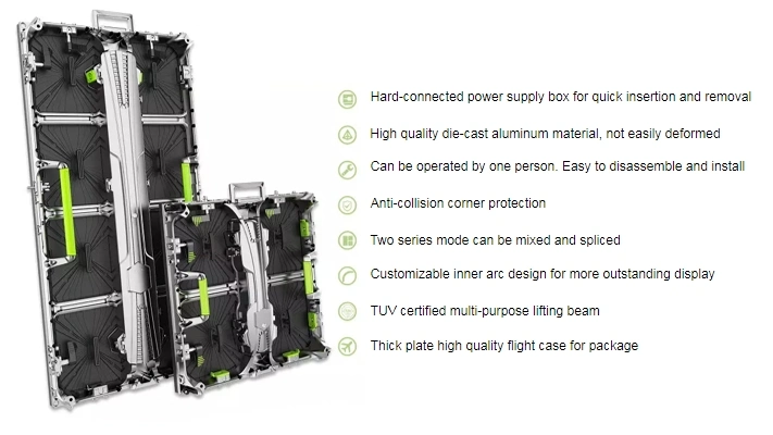 Stage LED Display Background Full Color SMD P3.91 Rental LED Screens