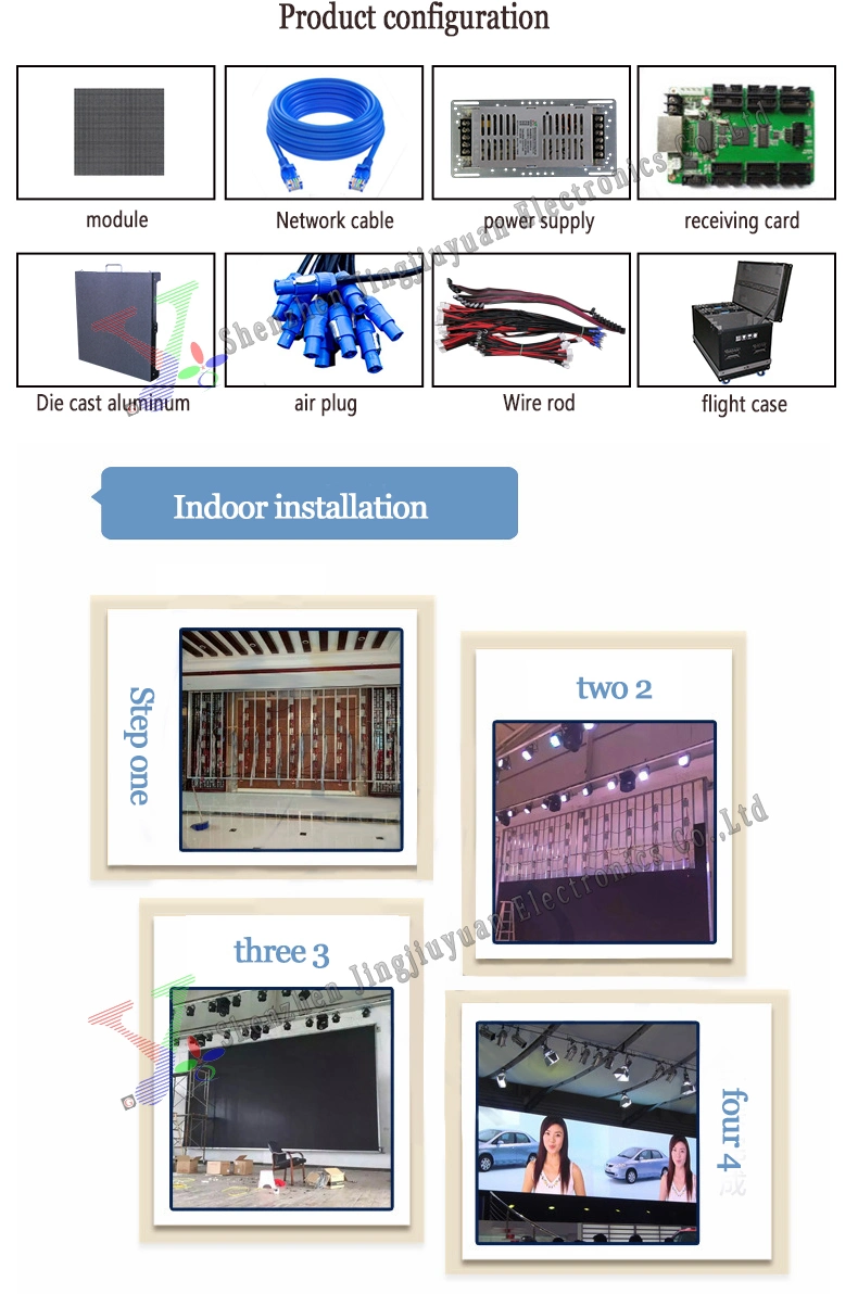 Indoor P2.5 LED Wall Display Screen High Definition LED Display 160*160mm and 320*160mm