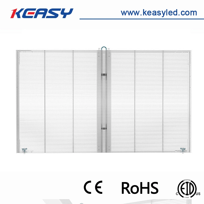 IP 65 Waterproof Keasy Transparent Glass Wall Advertising LED Screen