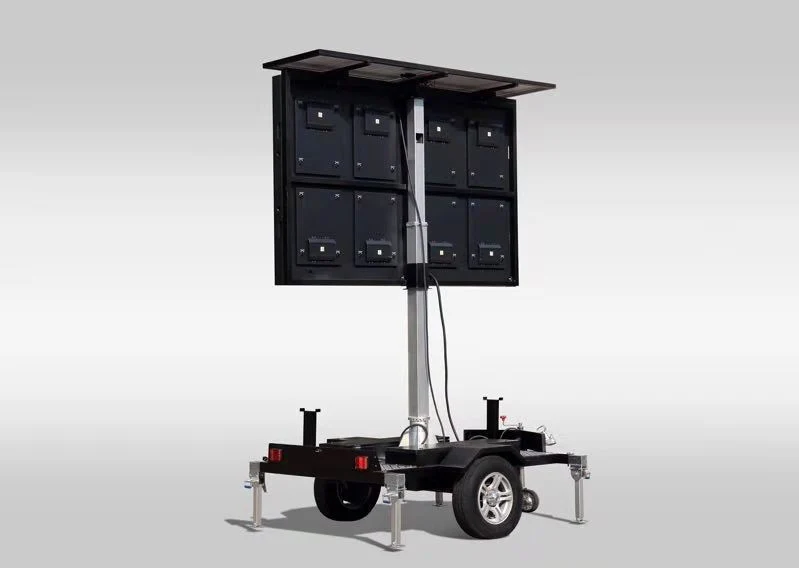 Full Color P6.25 Outdoor LED Screen Trailer with Solar Panels