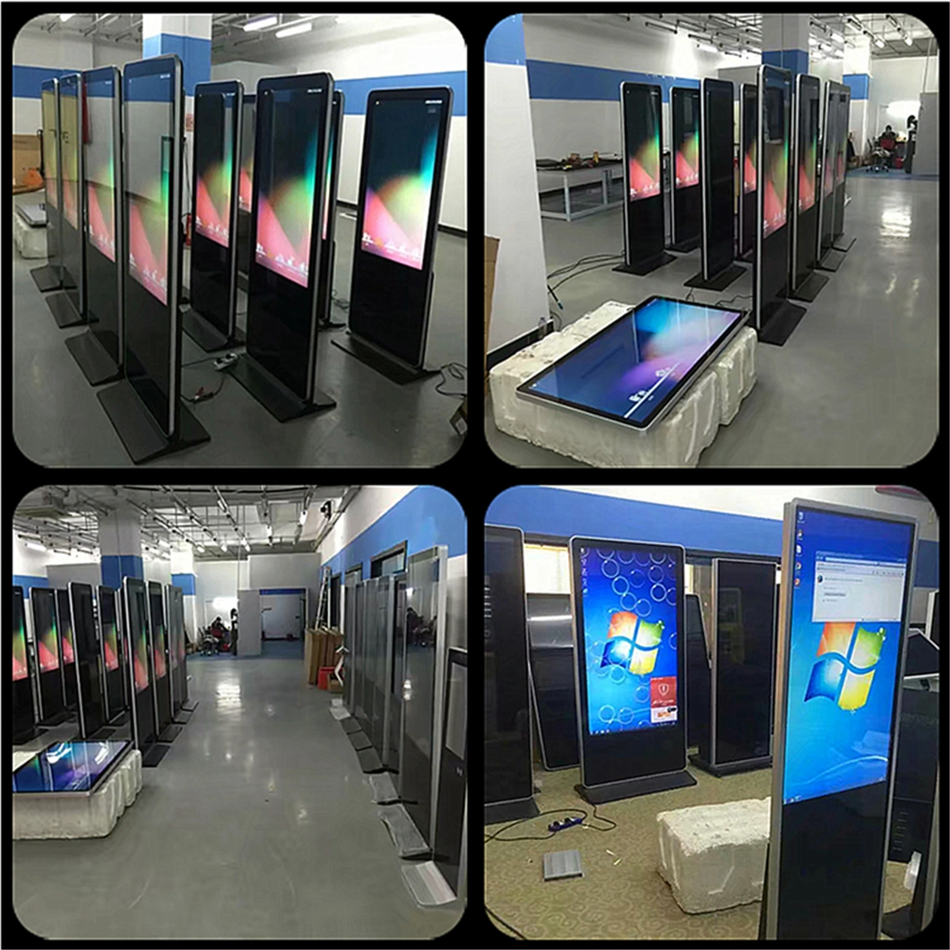 55inch Super Thin Standing Floor Stand Digital Signage Player Digital Signage Software LED Displays