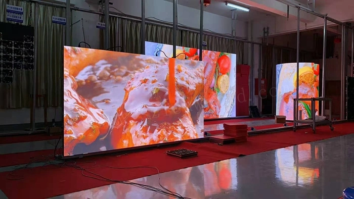 Curved Indoor / Outdoor Display Screen Rental LED Panel Video Wall