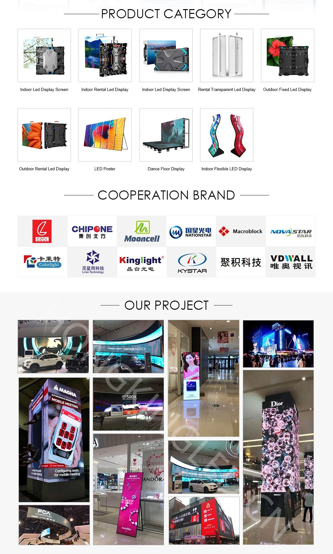 Outdoor P6 LED Video Wall Displays for Advertising Display Screen Module