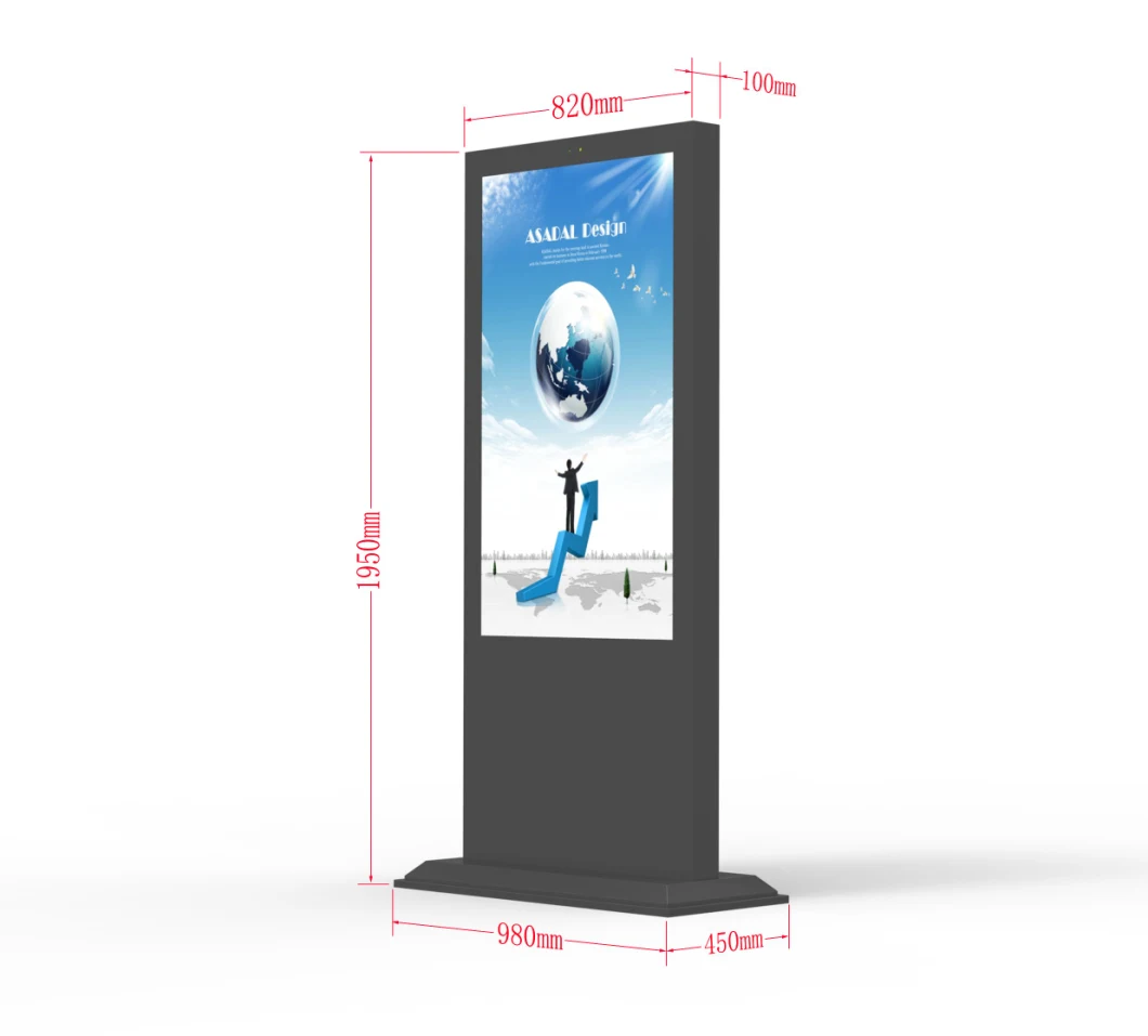 OEM ODM Advertising Screen Advertising Player Ultrathin Vertical Advertising Kiosk LCD Digital Signage