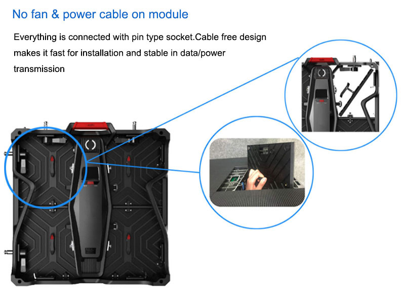 P4.81 Reddot Awarded Curved Options Indoor Video Wall LED Screen for Stage Rental