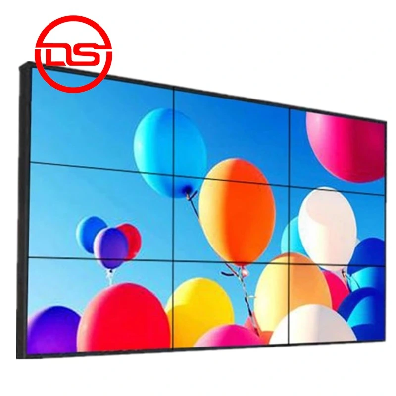 VGA LED video panel LCD video wall panel 55 inch with floor stand bracket