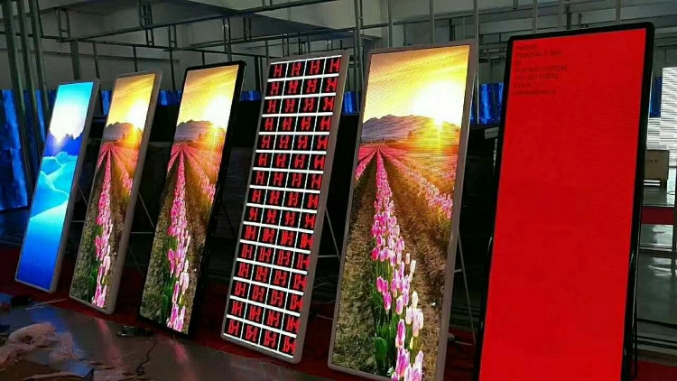 Portable LED Screen Floor Standing LED Panel Billboard HD P2.5 P3 Poster LED Display