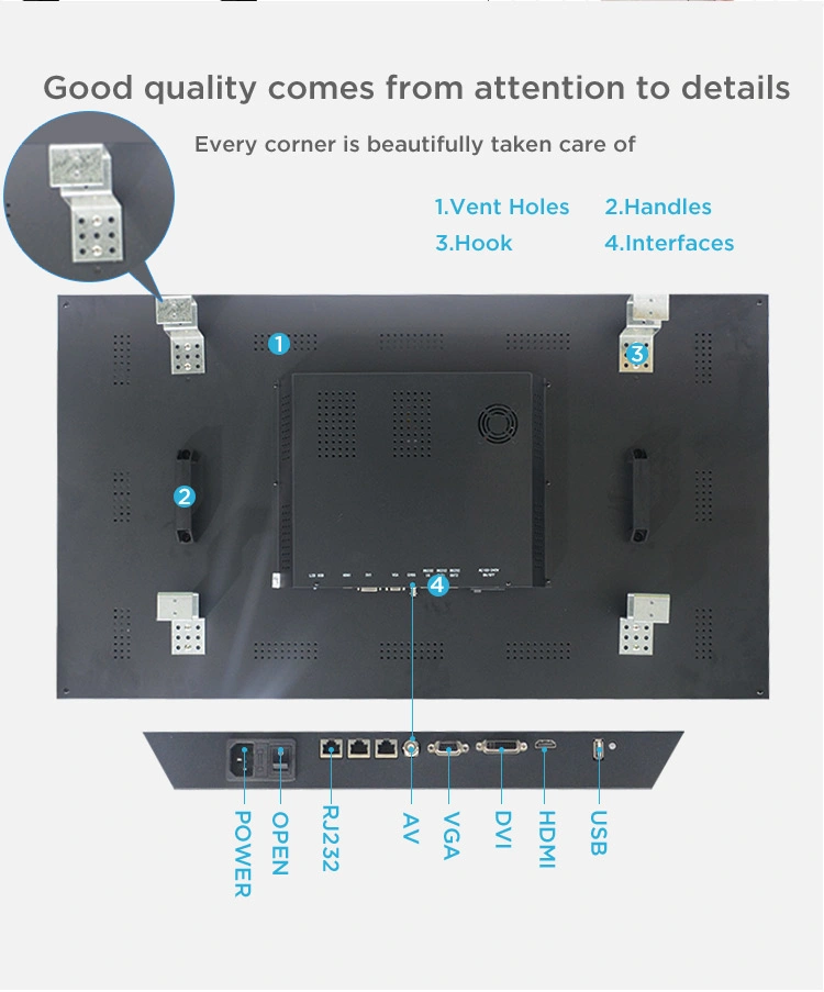 LCD Video Wall Display Screen Advertising Video Wall 55inch LG Video Wall