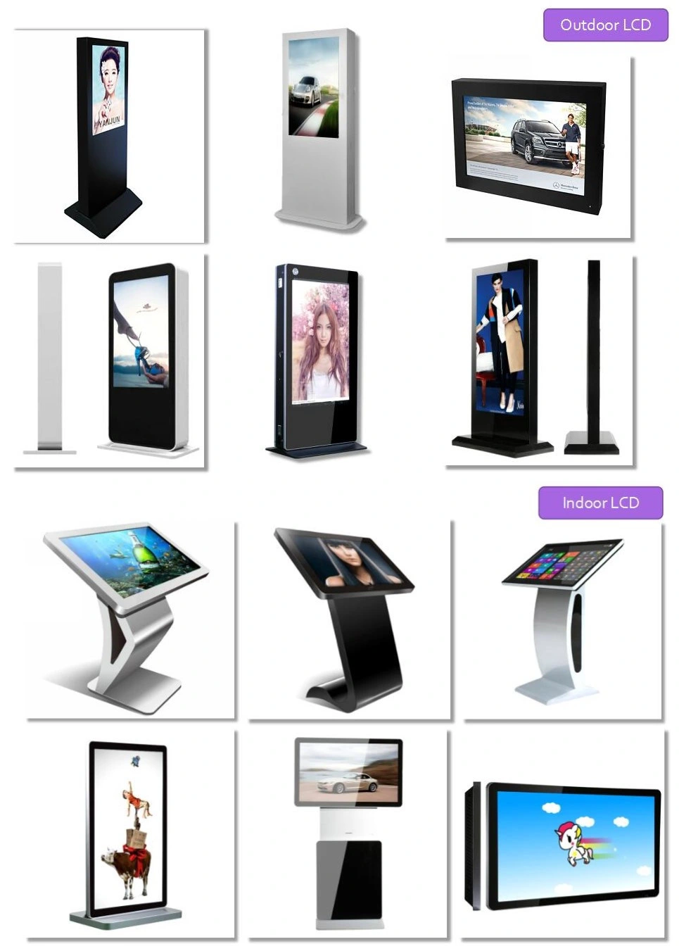 Outdoor Customized Floor Stand LED Screen Advertising Display