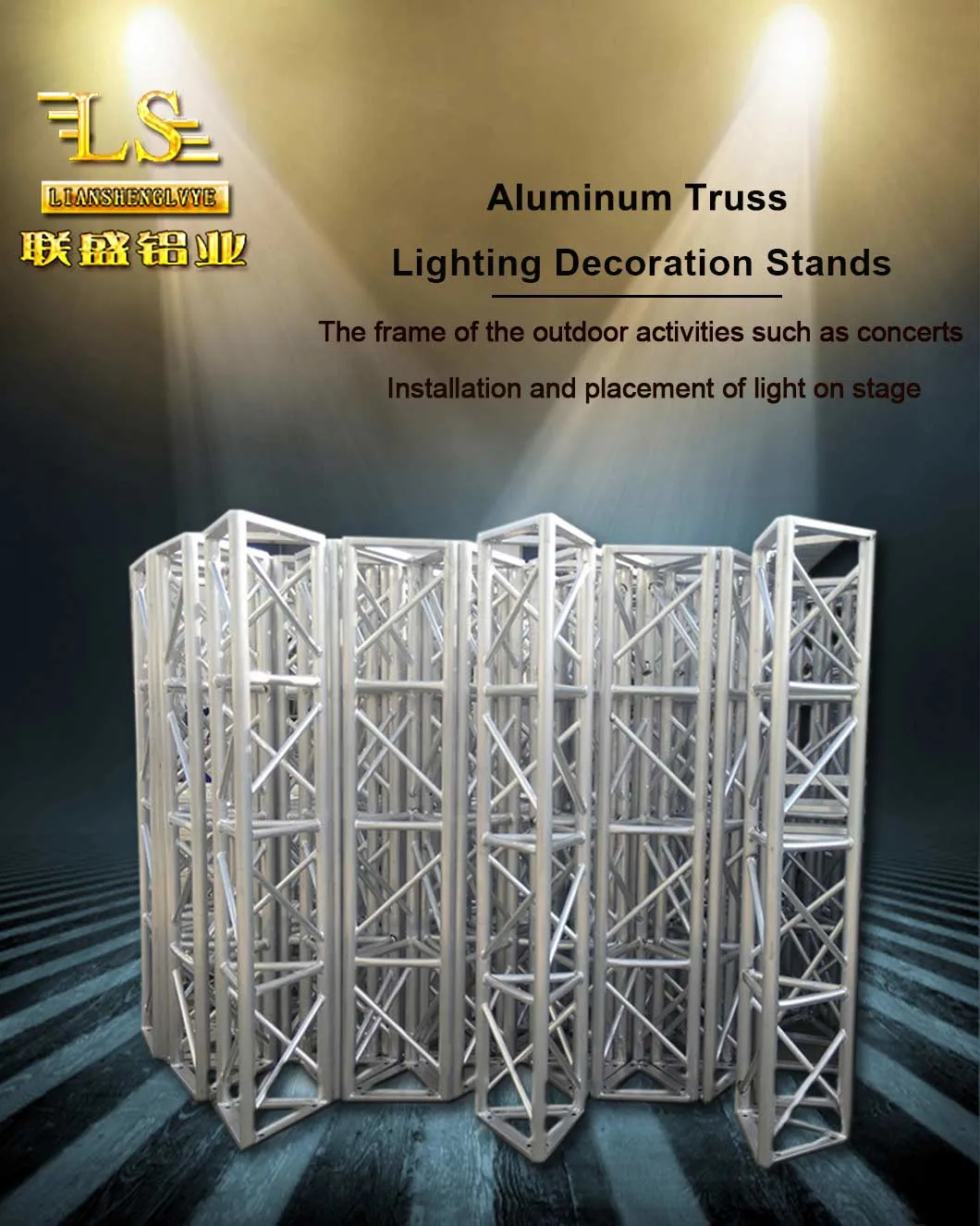 Folding Portable Aluminum LED Screen Stage Concert