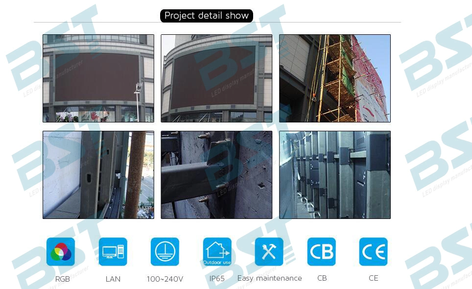 Waterproof P6 Outdoor Advertising LED Display 1r1g1b, LED Video Display Board