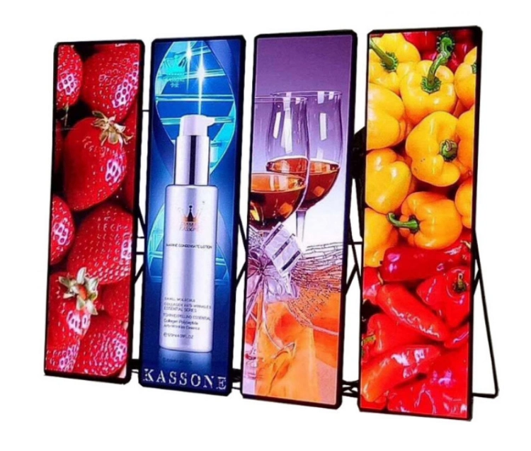 Portable LED Screen Floor Standing LED Panel Billboard HD P2.5 P3 Poster LED Display