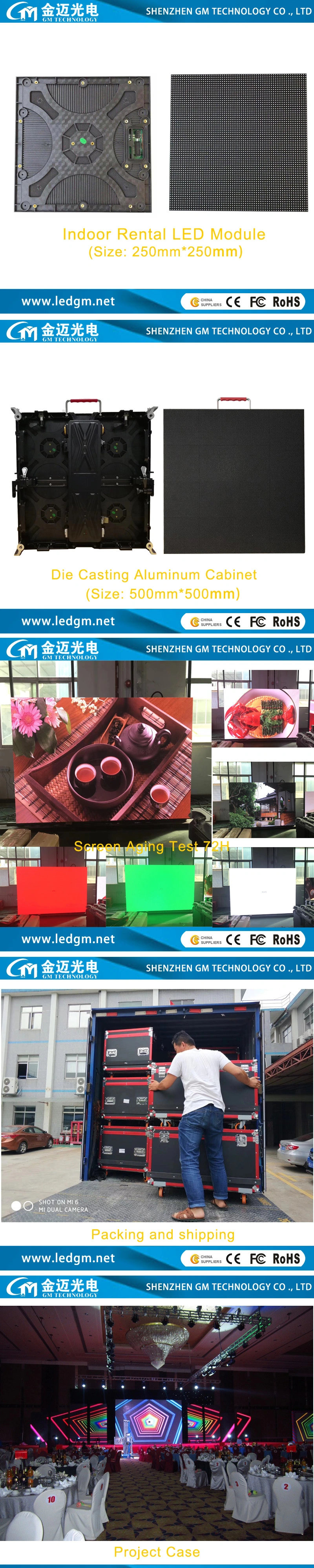 Inside Usage P2.97 P3.91 P4.81 Indoor Rental LED Screen, Stage /Trade Show Video Full Color LED Display